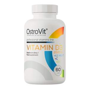 Иконка OstroVit Vitamin D3 2000 IU + K2 MK-7 + C + Zinc