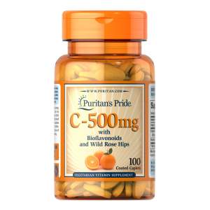 Иконка Puritan’s Pride C-500mg with Bioflavonoids and Wild Rose Hips