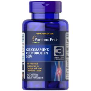 Иконка Puritan’s Pride Glucosamine, Chondroitin & MSM 3 Per Day Formula